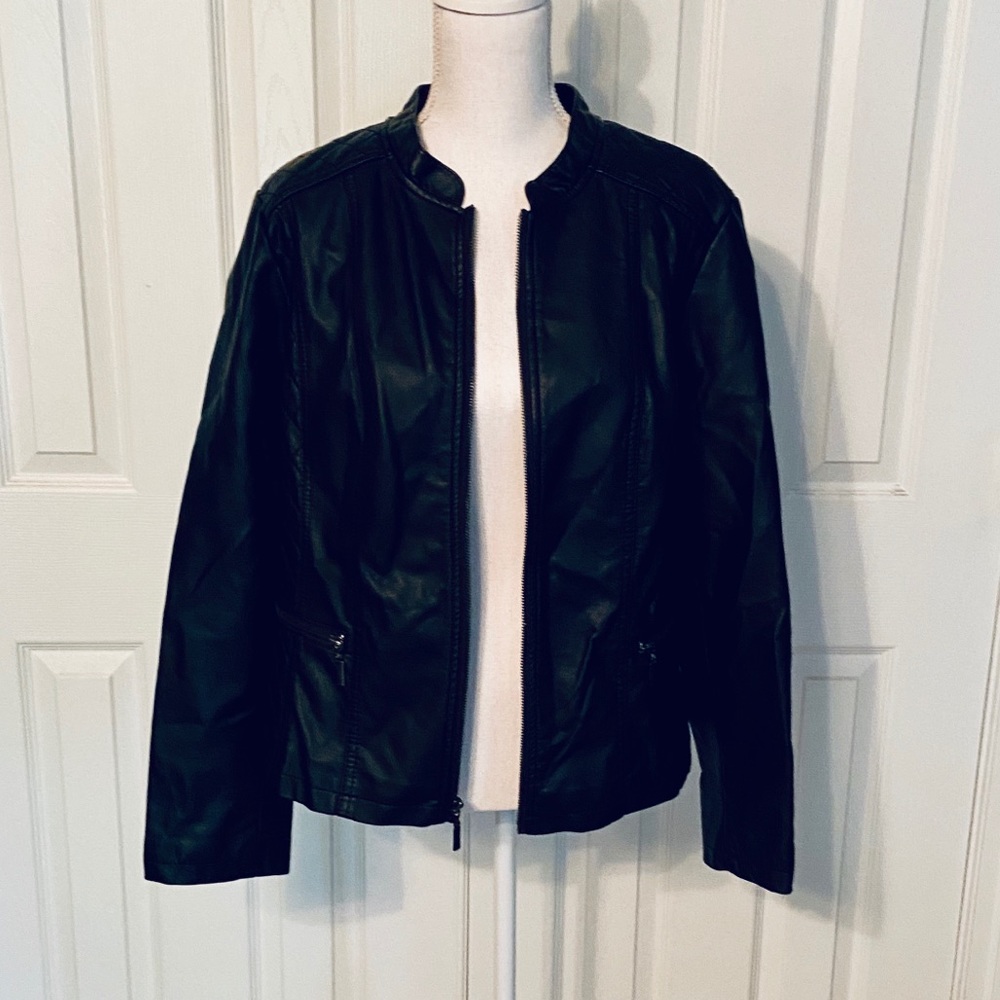 Alfani Faux Leather Jacket